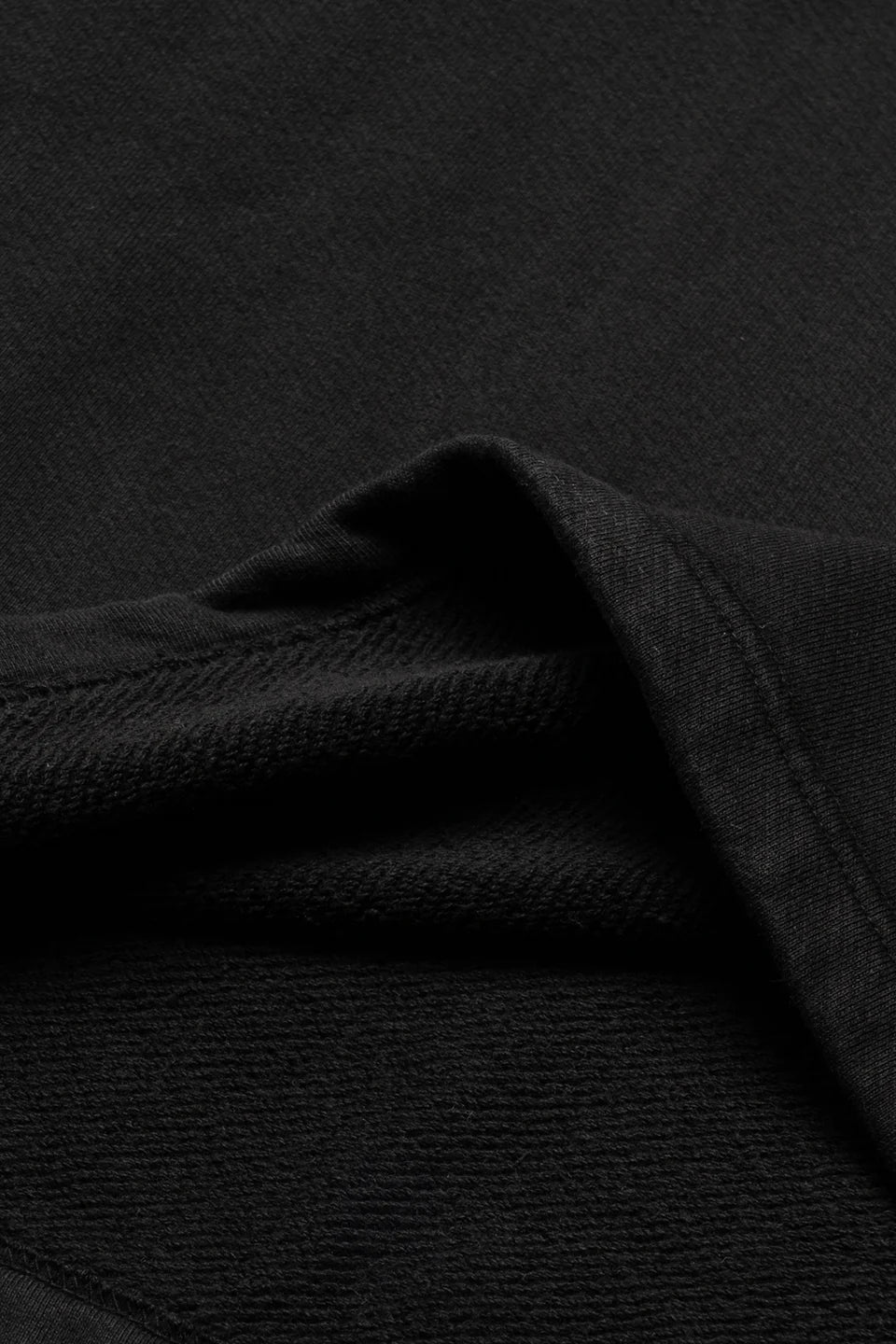 Heavyweight Longsleeve Polo in Jet Black