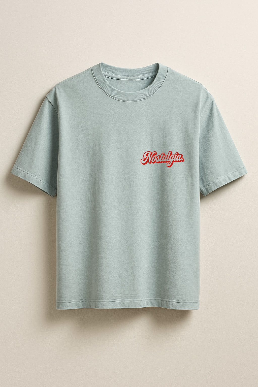 "Catch A Fade" Nostalgia Graphic Tee in Pastel Blue