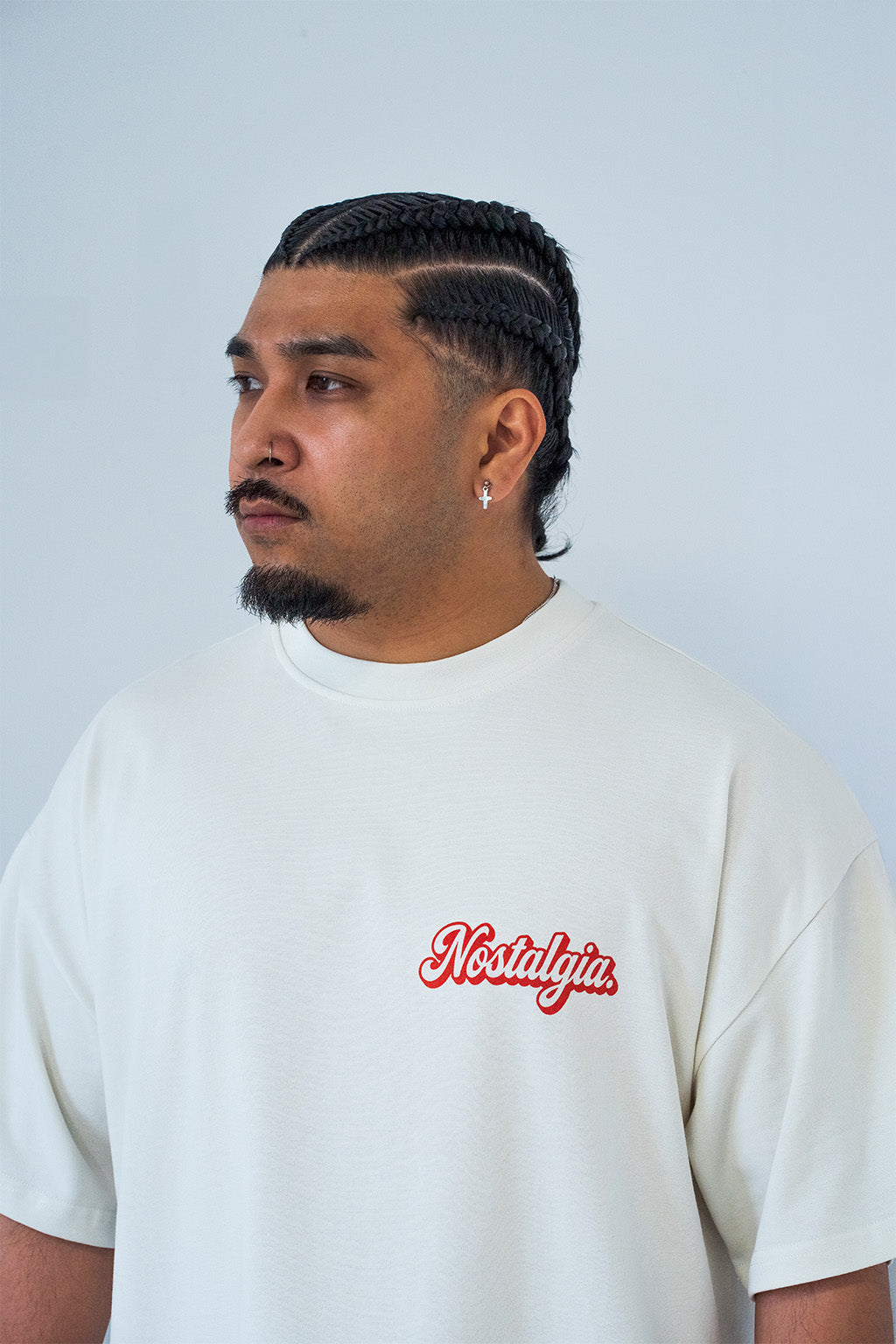"Catch A Fade" Nostalgia Graphic Tee in Vintage White